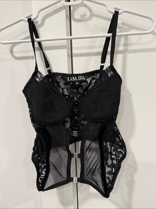 I.AM.GIA Other - I.AM.GIA Black Lace & Mesh Bodysuit